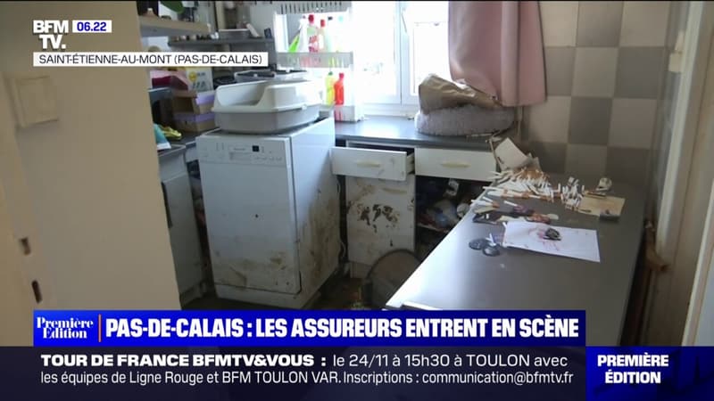 Inondations dans le Pas-de-Calais: les experts en assurance constatent les dégâts chez les sinistrés