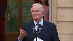 Le Premier ministre Michel Barnier à Matignon le 5 septembre 2024.
