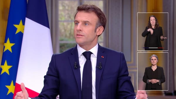 Emmanuel Macron le 22 mars 2023