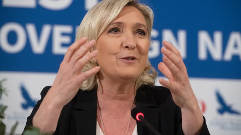 Marine Le Pen à Tallinn, en Estonie