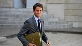 Le porte-parole du gouvernement Gabriel Attal à l'Elysée, le 25 août 2021