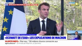 Plan eau à Savines: Emmanuel Macron annonce le lancement d'un "EcoWatt" de l'eau