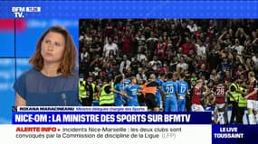 Incidents lors de Nice-OM: c'est "une insulte au football" pour la ministre des Sports