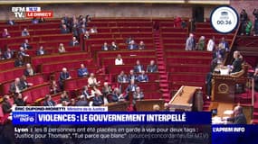 Ultradroite: Éric Dupond-Moretti dénonce les "propos incendiaires" des élus du Rassemblement national qui décident de quitter l'hémicycle