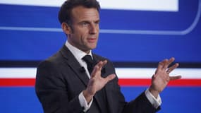 Emmanuel Macron à l'Élysée le 11 mai 2023
