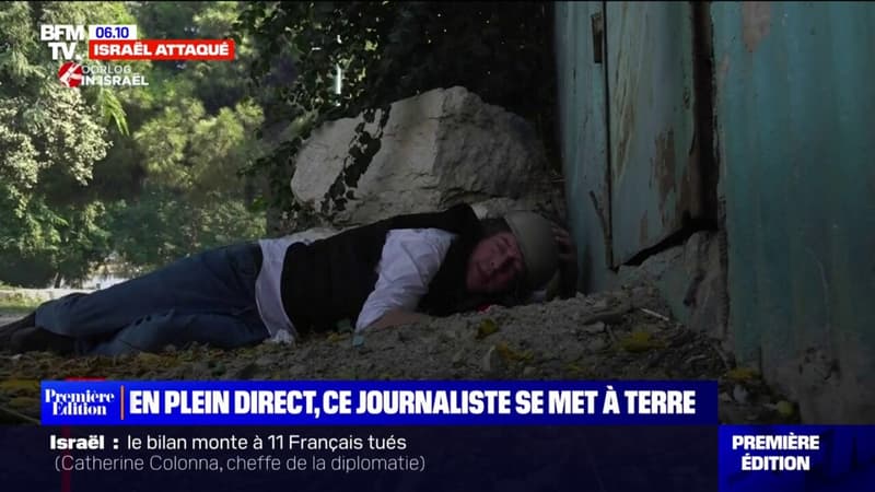 Israël: ces reporters contraints de s'allonger au sol en direct à cause des tirs de roquettes