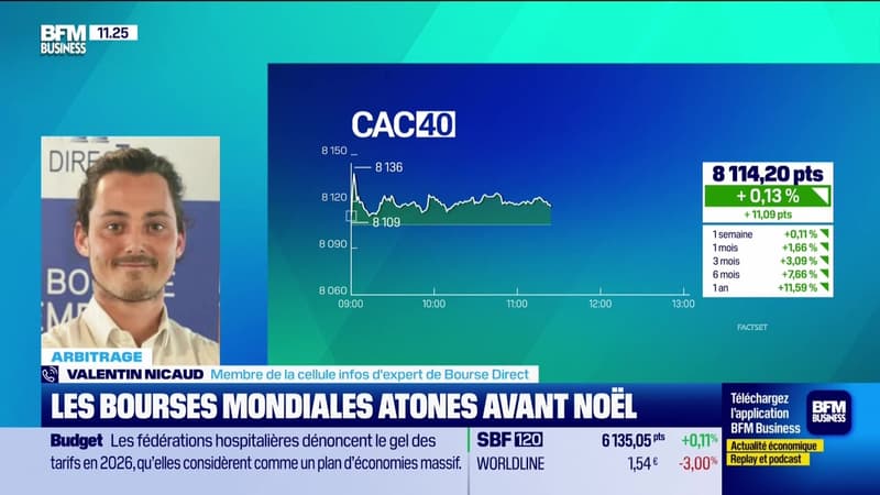 Arbitrage : Les bourses mondiales atones avant Noël  - 24/12