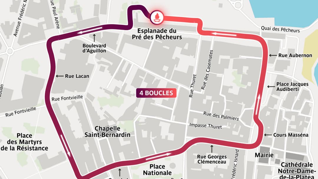 Parcours de la flamme paralympique à Antibes le 25 août Parcours de la flamme paralympique à Antibes le 25 août