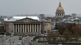 Le Palais Bourbon, où siège l'Assemblée nationale, photographié le
16 novembre 2020 à Paris