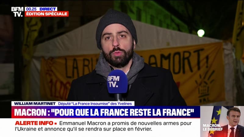 Conférence de presse d'Emmanuel Macron: William Martinet (LFI) se dit 