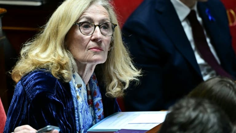 La ministre de l'Éducation nationale, Nicole Belloubet, à l'Assemblée nationale, le 2 avril 2024 à Paris. (Photo d'archive)