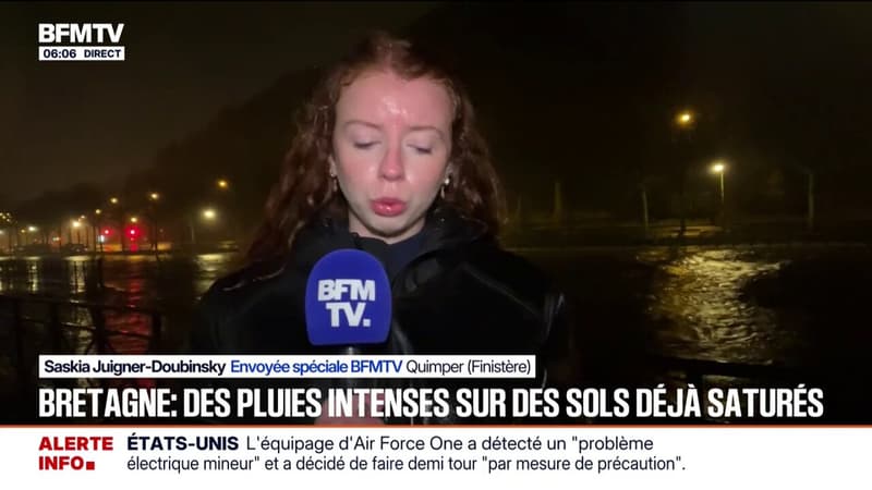 Bretagne: de forts cumuls de pluie sur des sols déjà saturés d'eau