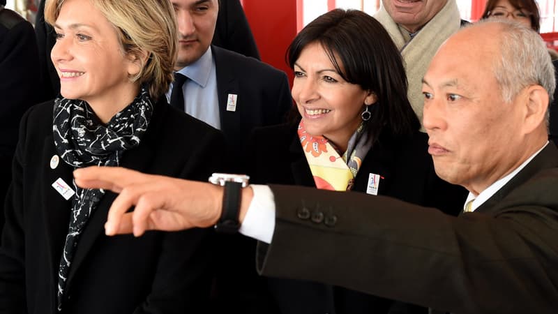 Valérie Pécresse, Anne Hidalgo et le gouverneur de Tokyo, Yoichi Masuzoe