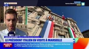 Marseille: le président italien Sergio Mattarella en visite en ville