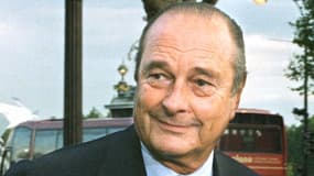 L'ancien président Jacques Chirac lors d'une commémoration en 1998 à Paris