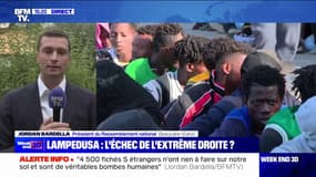Jordan Bardella (RN): "Ce qui est en train de se passer à Lampedusa sera le futur de notre pays et de tout notre continent si on ne reprend pas dès maintenant la main sur notre politique d'immigration"
