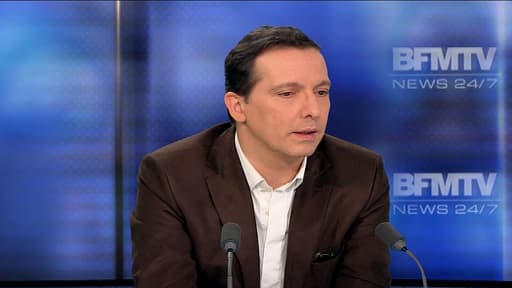 Guy Alvès, ex-chef de cabinet de Jean-François Copé et actuel patron de la société Bygmalion sur le plateau de BFMTV le 27 février 2014.