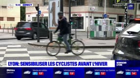 Lyon : sensibiliser les cyclistes avant l'hiver 
