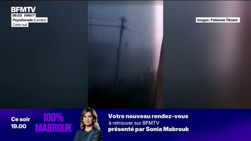 De violents orages ont balayé les Landes, 7.500 foyers sont privés d'électricité