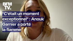 "Un moment exceptionnel": la championne Anouk Garnier raconte son émotion lorsqu'elle a porté la flamme olympique