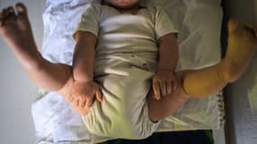 Un bébé photographié à Lavau-sur-Loire (Loire-Atlantique), le 26 mars 2019.