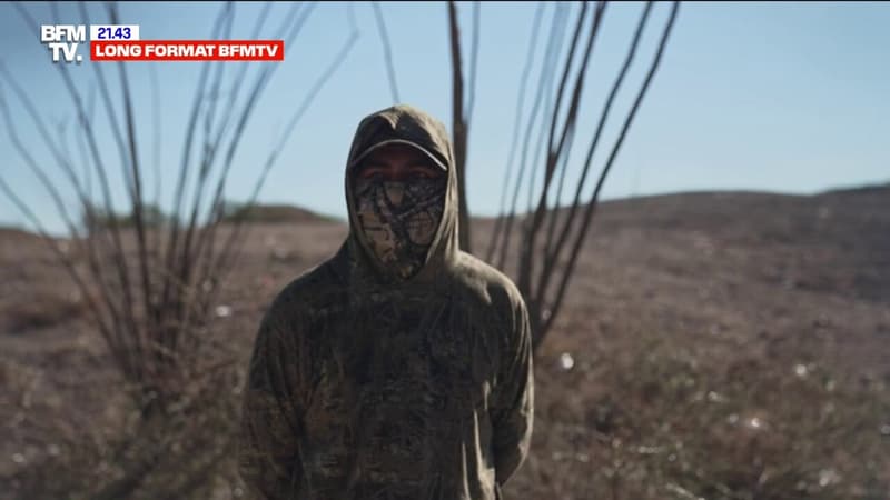 LIGNE ROUGE - À la frontière mexicaine, cet homme attend de pouvoir passer la frontière et aller aux États-Unis