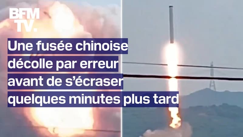 Chine: une fusée décolle par erreur et s'écrase quelques minutes plus tard près d'une grande ville