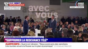 Emmanuel Macron souhaite supprimer la redevance télé s'il est réélu