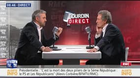 Alexis Corbière face à Jean-Jacques Bourdin en direct