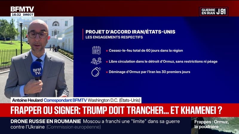 Guerre au Moyen-Orient: Donald Trump doit trancher sur l'accord proposé par les négociateurs américains et iraniens