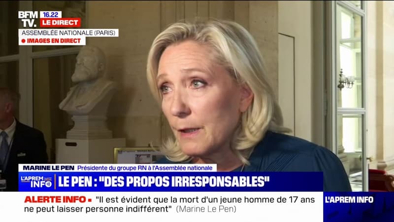 Marine Le Pen sur l'hommage des députés à Nahel: 