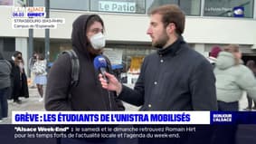 Grève: les étudiants de l'Université de Strasbourg mobilisés