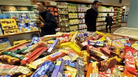 Confiseries dans un supermarché (illustration)