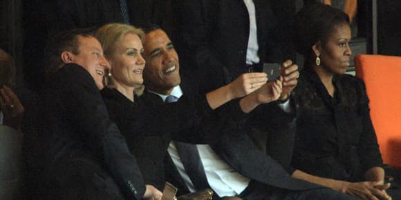 Le selfie incriminé. Le selfie incriminé.
