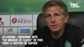 St-Etienne : Piquionne note un "manque de classe" de Puel dans la gestion de Ruffier