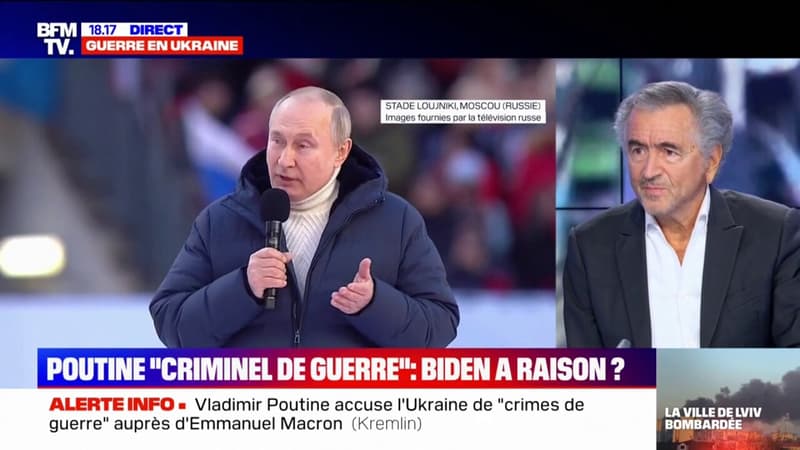 Bernard-Henri Lévy: Je pense que Vladimir Poutine a perdu cette guerre