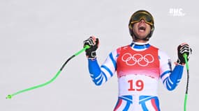 JO 2022 : Clarey médaillé d'argent de la descente, son exploit avec les commentaires RMC 