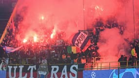 Les supporters parisiens à Bruges