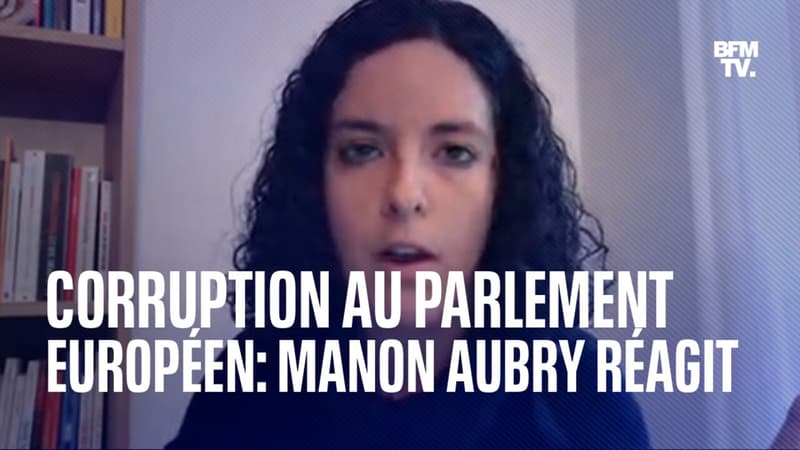 Soupçons de corruption du Qatar au Parlement européen: l'eurodéputée LFI Manon Aubry réagit sur BFMTV