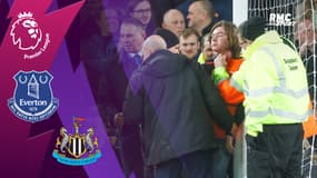 Everton-Newcastle : Un activiste se ligote le cou au poteau en plein match