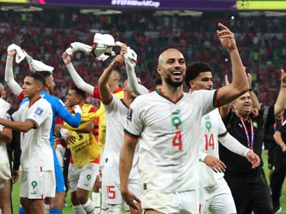 La joie des Marocains, qualifiés pour les 8emes de finale de la Coupe du monde