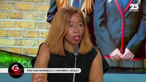 #Uniforme "Je suis pour l'uniforme. C'est psychologiquement lourd à porter quand tes parents n'ont pas les moyens pour t'acheter des Nike ! Tu as l'impression de ne pas être à la page !" @joelle_dago #GGRMC 