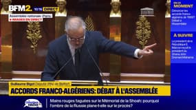 Accord franco-algérien: "Vous êtes le parti de l'Algérie", lance Guillaume Bigot (RN) aux députés de gauche