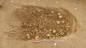 Découverte d'une sépulture collective souterraine de la fin du néolithique dans la Marne