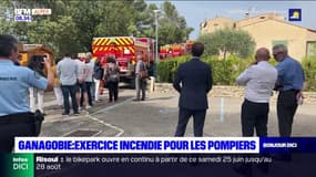 Ganagobie: exercice incendie pour les pompiers