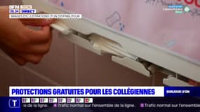 La métropole de Lyon déploie des distributeurs de protections hygiéniques au collège