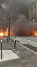 Incendies devant la maison de la RATP / Gare de Lyon - Témoins BFMTV