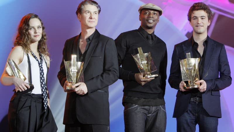 Vanessa Paradis, Etienne Daho, MC Solaar et Renan Luce aux Victoires de la Musique en 2008
