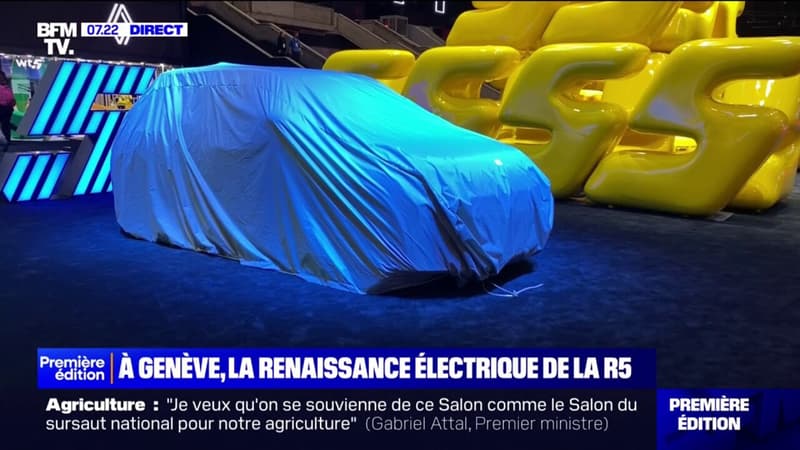 La Renault R5 fait peau neuve en électrique au Salon de l'automobile de Genève