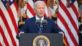 Joe Biden lors d'une prise de parole à Washington D.C. le 26 novembre 2024